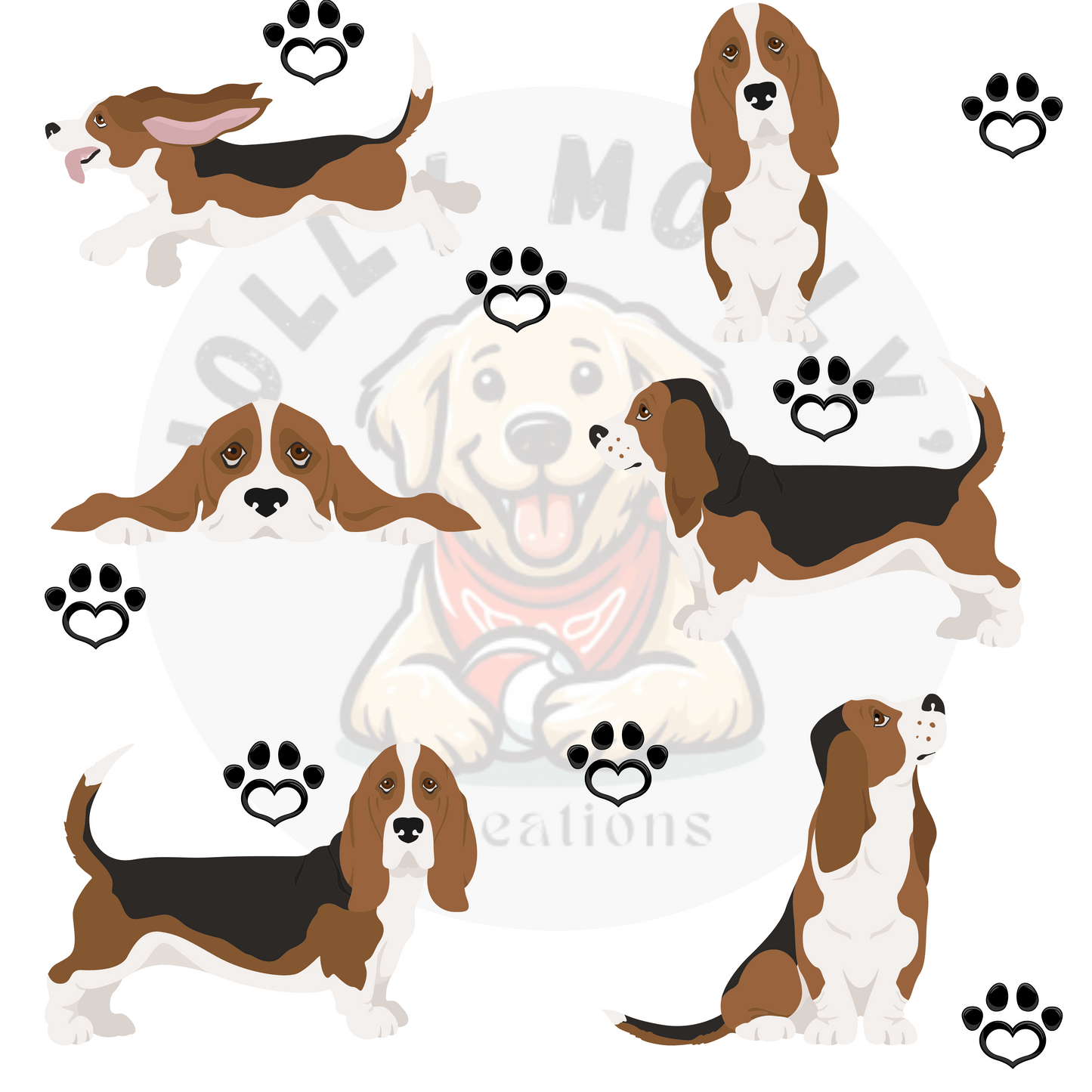 Basset Hound Glass Can