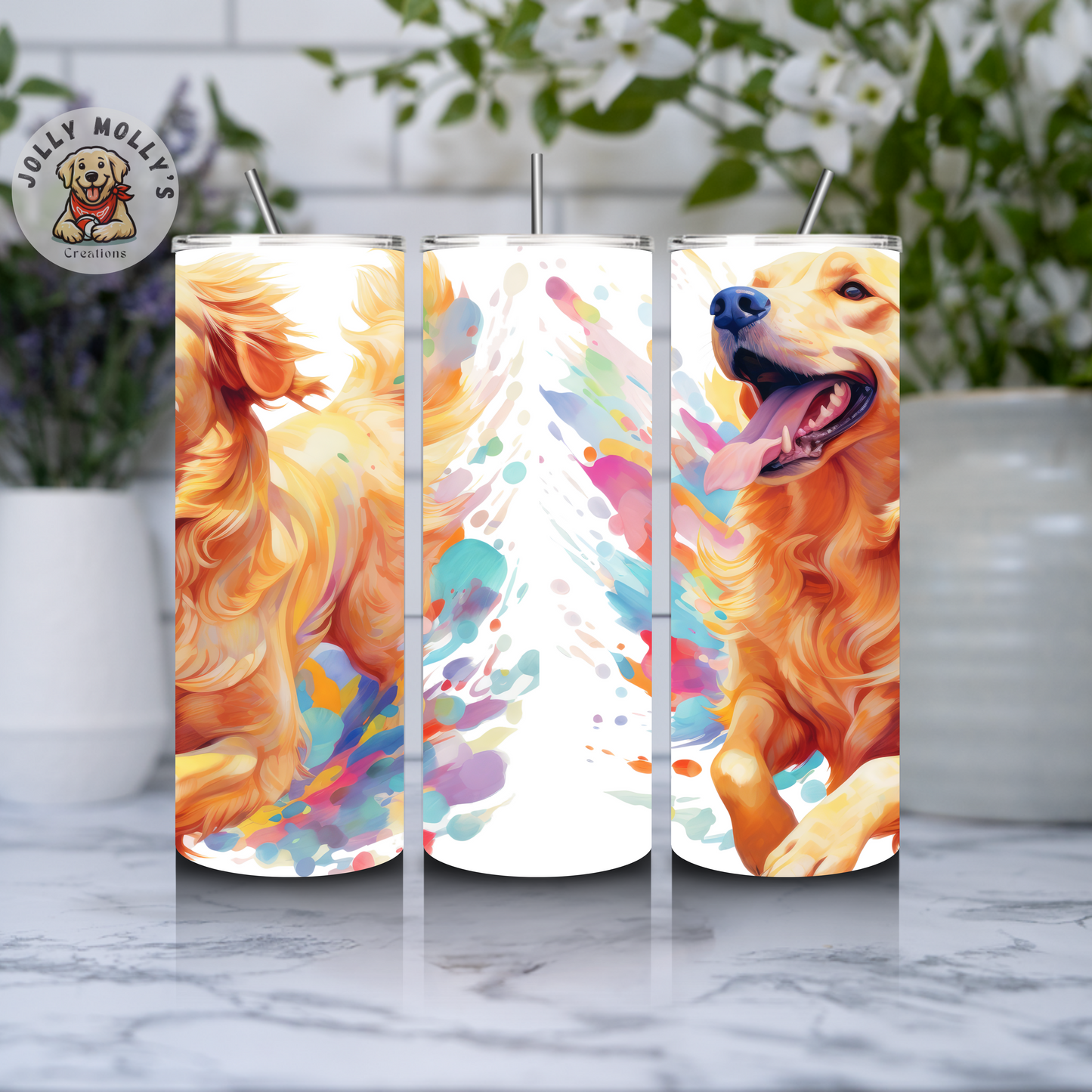 Golden Retriever Tumbler